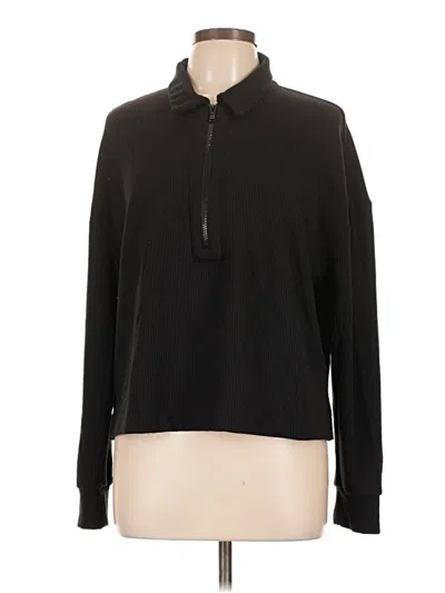 Pre-owned Lou & Grey Pullover Sweater In Black