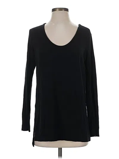 Pre-owned Lou & Grey Pullover Sweater In Black