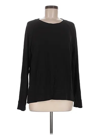 Pre-owned Lou & Grey Pullover Sweater In Black