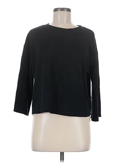 Pre-owned Lou & Grey Pullover Sweater In Black