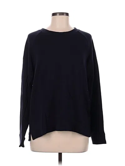 Pre-owned Lou & Grey Pullover Sweater In Black