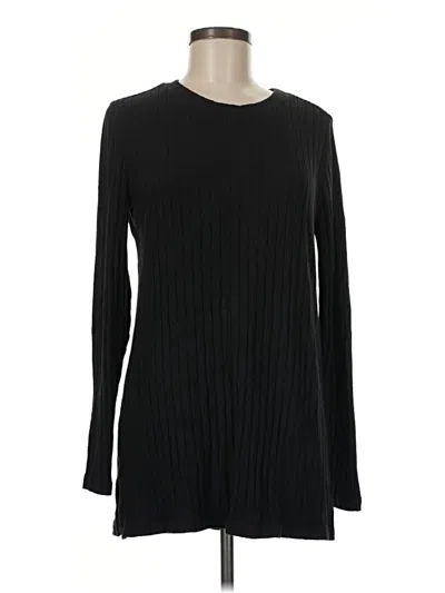 Pre-owned Lou & Grey Pullover Sweater In Black