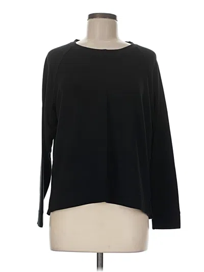 Pre-owned Lou & Grey Pullover Sweater In Black