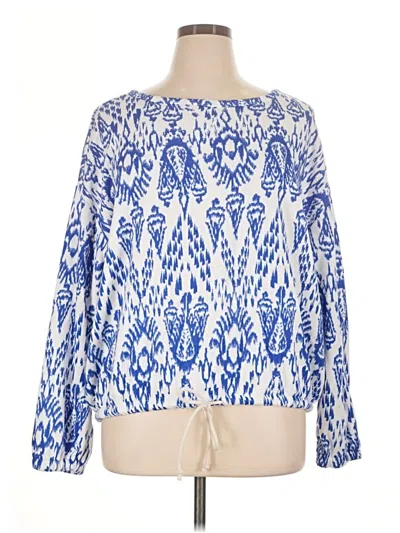 Pre-owned Lou & Grey Pullover Sweater In Blue