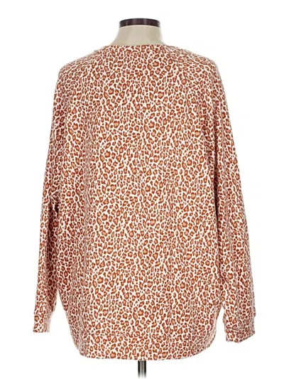Pre-owned Lou & Grey Pullover Sweater In Brown