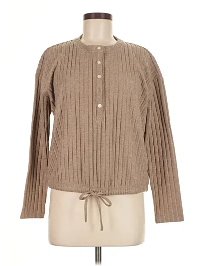 Pre-owned Lou & Grey Pullover Sweater In Brown