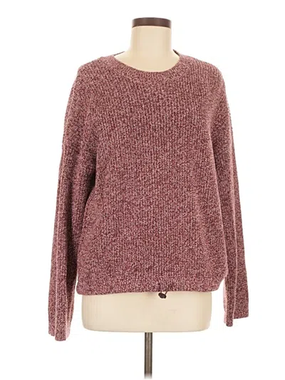 Pre-owned Lou & Grey Pullover Sweater In Burgundy