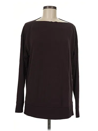 Pre-owned Lou & Grey Pullover Sweater In Burgundy