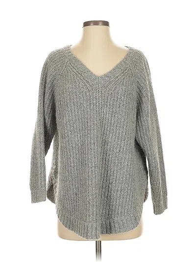 Pre-owned Lou & Grey Pullover Sweater In Gray