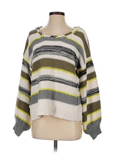 Pre-owned Lou & Grey Pullover Sweater In Gray