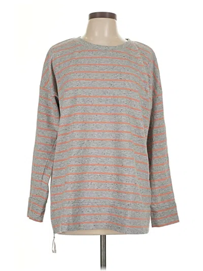 Pre-owned Lou & Grey Pullover Sweater In Gray