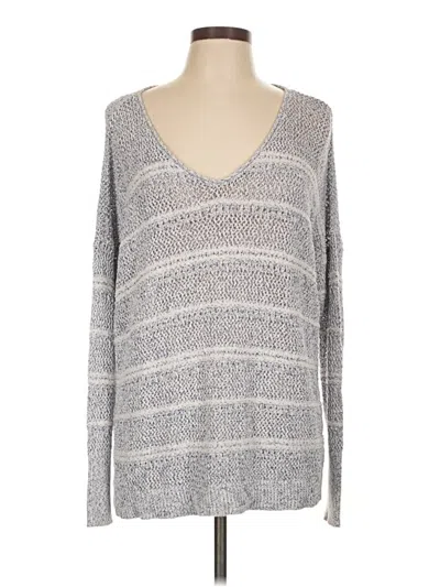 Pre-owned Lou & Grey Pullover Sweater In Gray