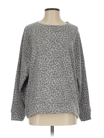 Pre-owned Lou & Grey Pullover Sweater In Gray
