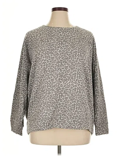 Pre-owned Lou & Grey Pullover Sweater In Gray