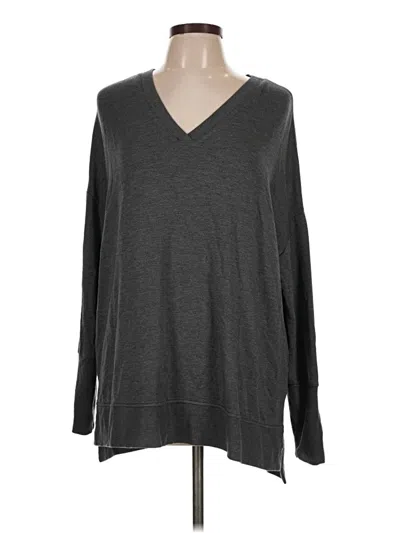 Pre-owned Lou & Grey Pullover Sweater In Gray