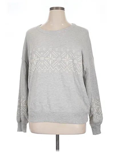 Pre-owned Lou & Grey Pullover Sweater In Gray
