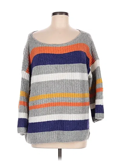 Pre-owned Lou & Grey Pullover Sweater In Gray