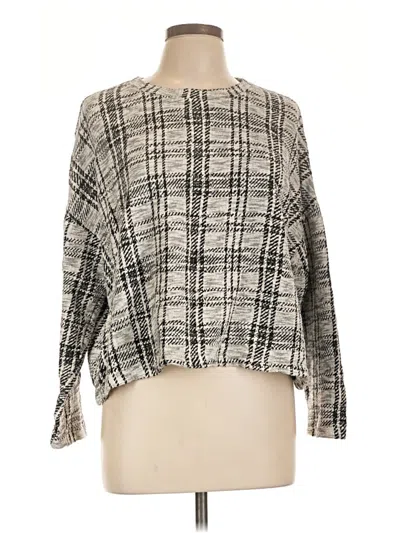 Pre-owned Lou & Grey Pullover Sweater In Gray