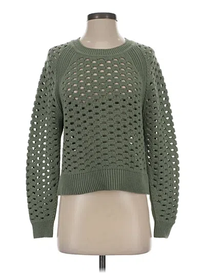 Pre-owned Lou & Grey Pullover Sweater In Green