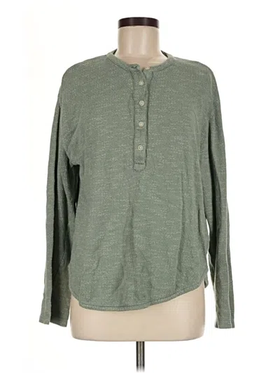Pre-owned Lou & Grey Pullover Sweater In Green