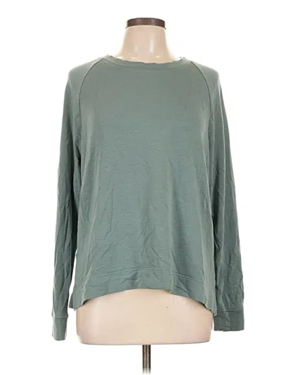 Pre-owned Lou & Grey Pullover Sweater In Green