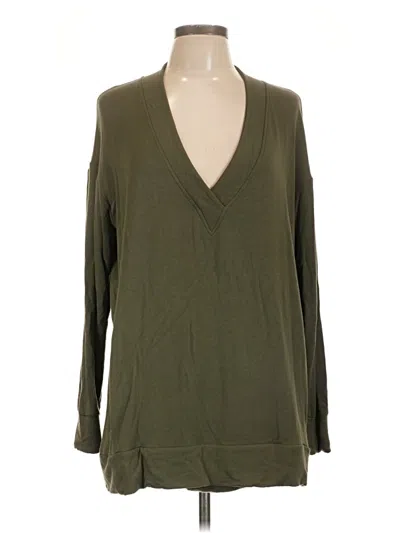 Pre-owned Lou & Grey Pullover Sweater In Green