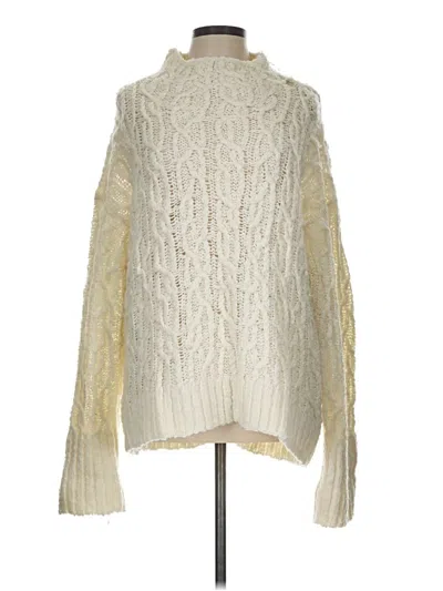 Pre-owned Lou & Grey Pullover Sweater In Ivory