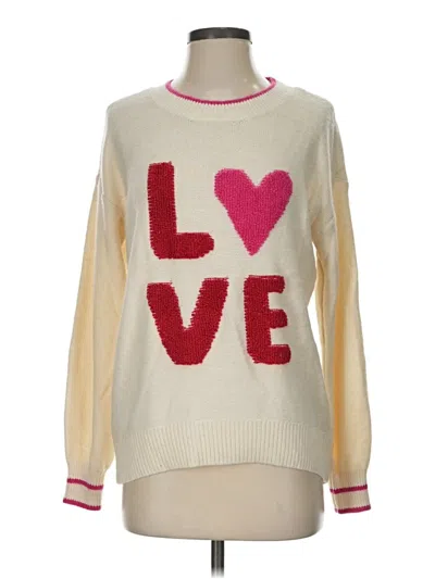 Pre-owned Lou & Grey Pullover Sweater In Ivory