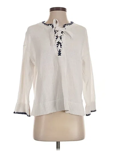 Pre-owned Lou & Grey Pullover Sweater In Ivory