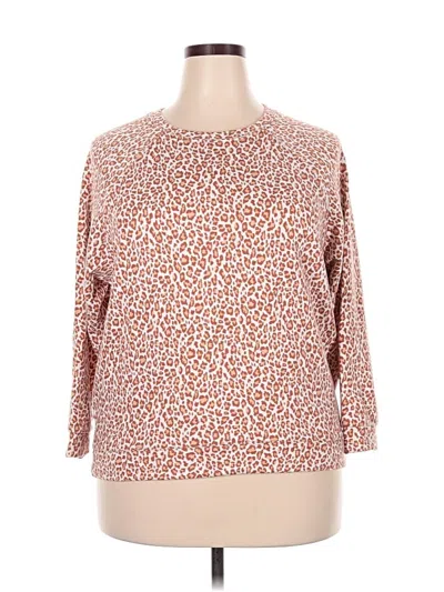 Pre-owned Lou & Grey Pullover Sweater In Orange