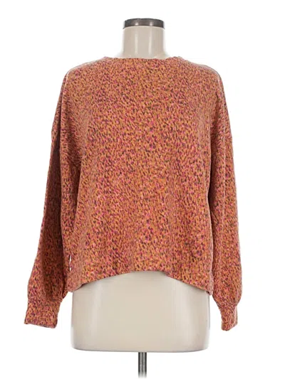 Pre-owned Lou & Grey Pullover Sweater In Orange