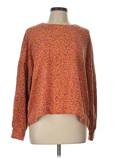 Pre-owned Lou & Grey Pullover Sweater In Orange