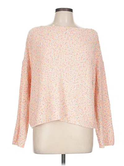 Pre-owned Lou & Grey Pullover Sweater In Pink