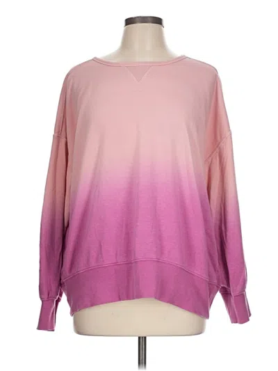 Pre-owned Lou & Grey Pullover Sweater In Pink