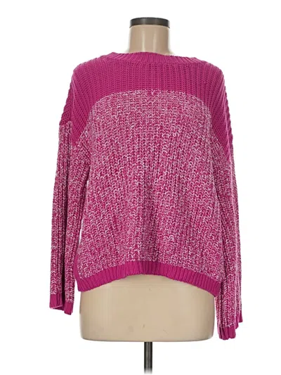 Pre-owned Lou & Grey Pullover Sweater In Pink