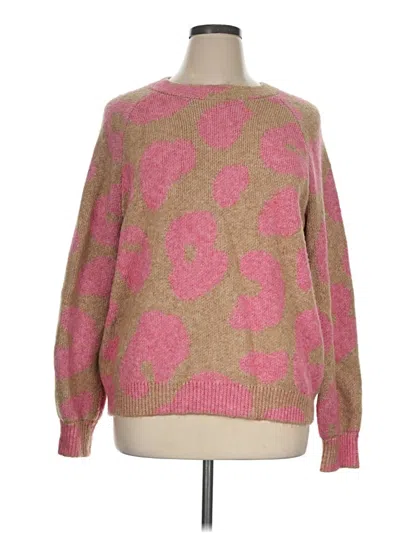 Pre-owned Lou & Grey Pullover Sweater In Pink