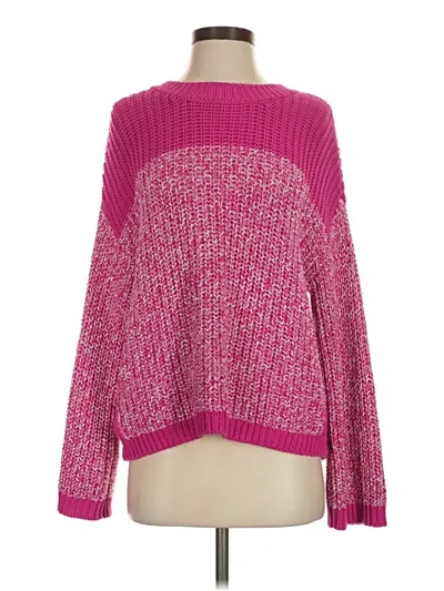 Pre-owned Lou & Grey Pullover Sweater In Pink