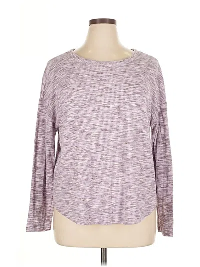 Pre-owned Lou & Grey Pullover Sweater In Purple