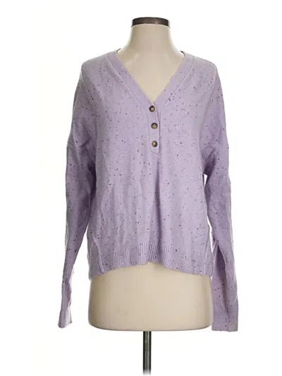 Pre-owned Lou & Grey Pullover Sweater In Purple