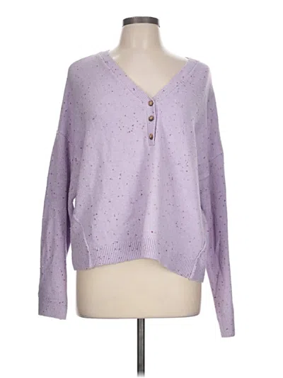 Pre-owned Lou & Grey Pullover Sweater In Purple