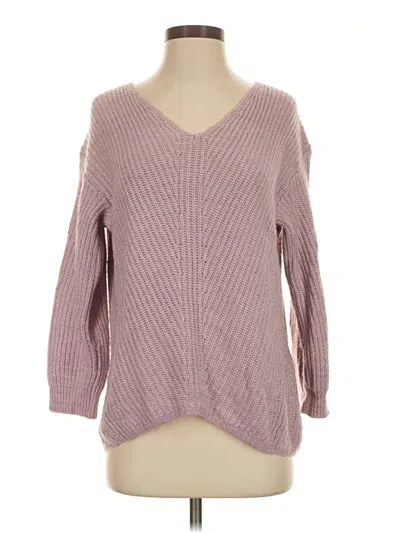 Pre-owned Lou & Grey Pullover Sweater In Purple