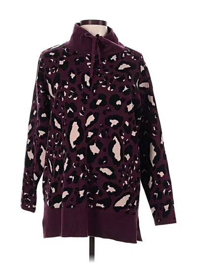 Pre-owned Lou & Grey Pullover Sweater In Purple