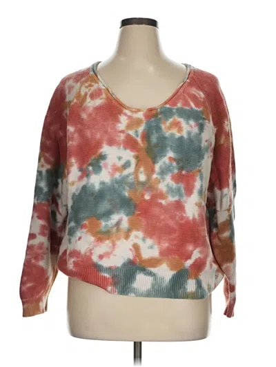 Pre-owned Lou & Grey Pullover Sweater In Red