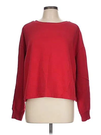 Pre-owned Lou & Grey Pullover Sweater In Red