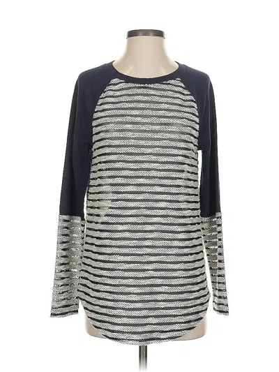 Pre-owned Lou & Grey Pullover Sweater In Silver