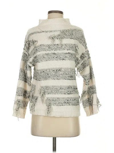 Pre-owned Lou & Grey Pullover Sweater In Silver