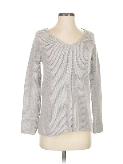 Pre-owned Lou & Grey Pullover Sweater In Silver