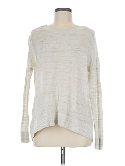 Pre-owned Lou & Grey Pullover Sweater In Silver