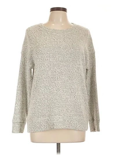 Pre-owned Lou & Grey Pullover Sweater In Silver