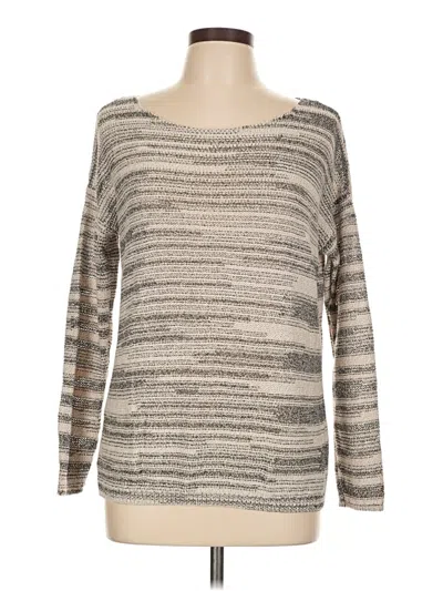 Pre-owned Lou & Grey Pullover Sweater In Silver